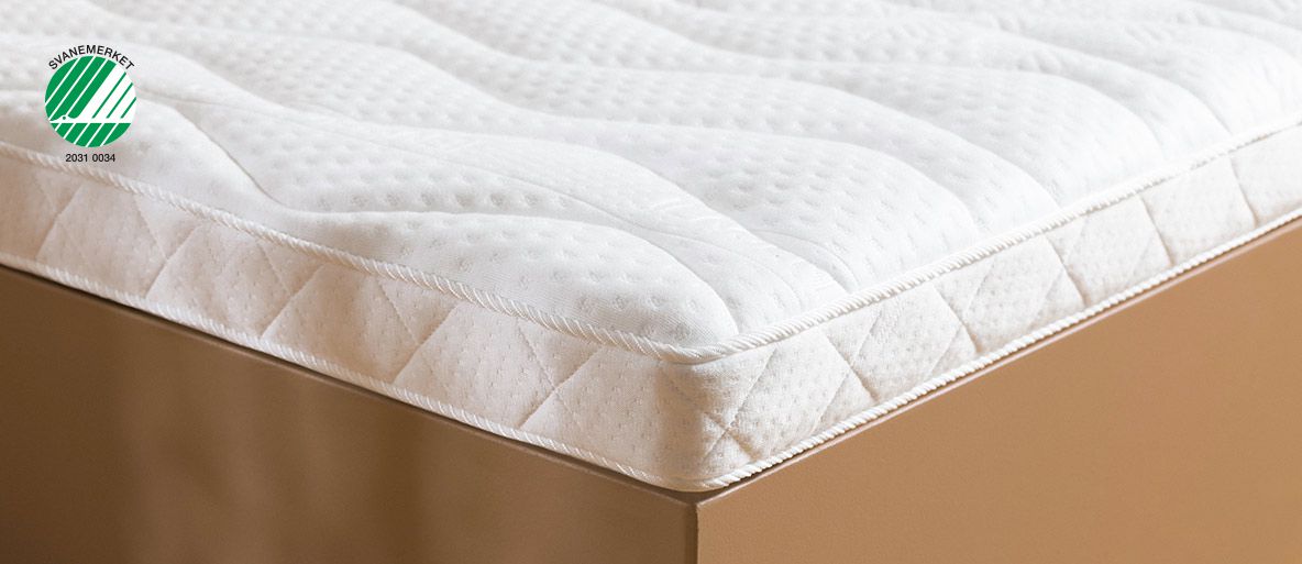 Jensen –  Sleep II topmadras – en rillet og en glat side – Svanemærket