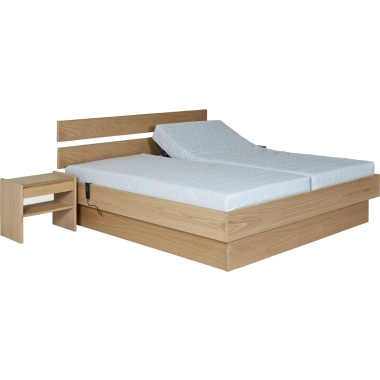 Kaagaard 381 sokkelseng 160x200 cm -Eg - Inkl. liftbunde - Udstillingsmodel - Outlet