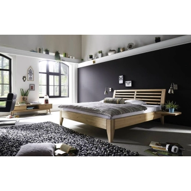 Easy Sleep sengeramme gavl NR. 5 - 100 x 200 cm (100x210/220 cm) - Egetræ / Kernebøg - Sengeramme 100x220 CM