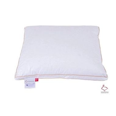 Svinedrengen 3 Kammer høj pude 60x63 cm - Moskus dun - Produceret i Danmark - Puder