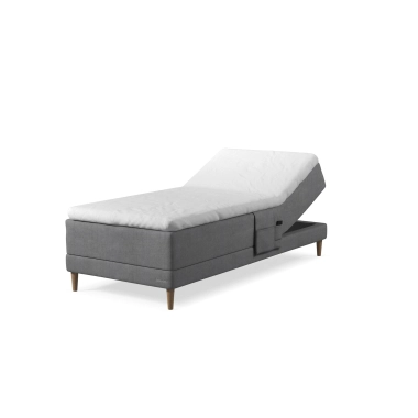 Dunlopillo Pure boxelevationsseng 90x210 cm - Madras og hævebund i et design - Dunlopillo