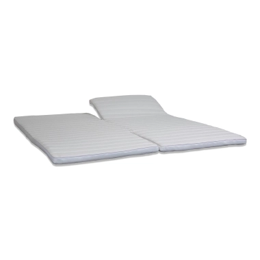 Coolplus H-Split Latex topmadras med indlæg af 50 mm latex- slids i begge ender- elevations topmadras - 
