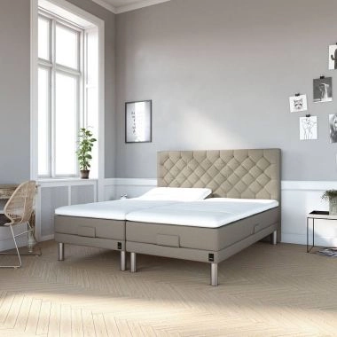 Karma Classic Elevationseng 90x210 cm - Inkl. Latex topmadras - Elevationsseng 90x210 CM